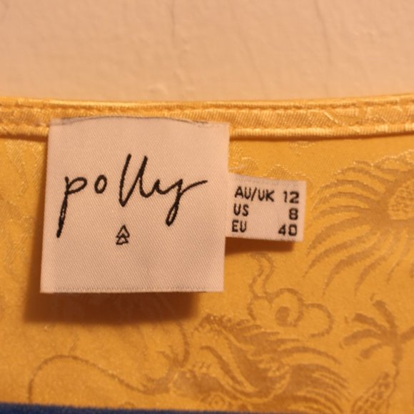 Gold button down dress - Picture 3 of 4